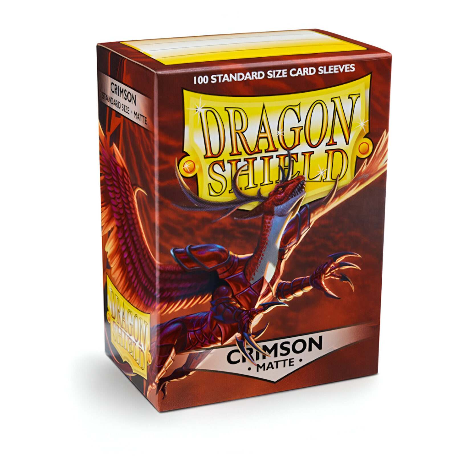 Dragon Shield – Matte Standard Size Sleeves 100pk – Crimson (10 Packs)