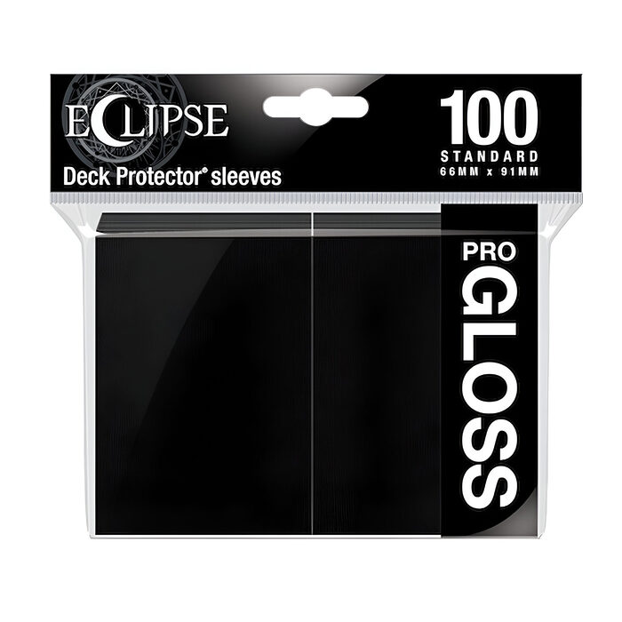 Ultra Pro – Eclipse Gloss Standard Sleeves 100 Pack – Jet Black