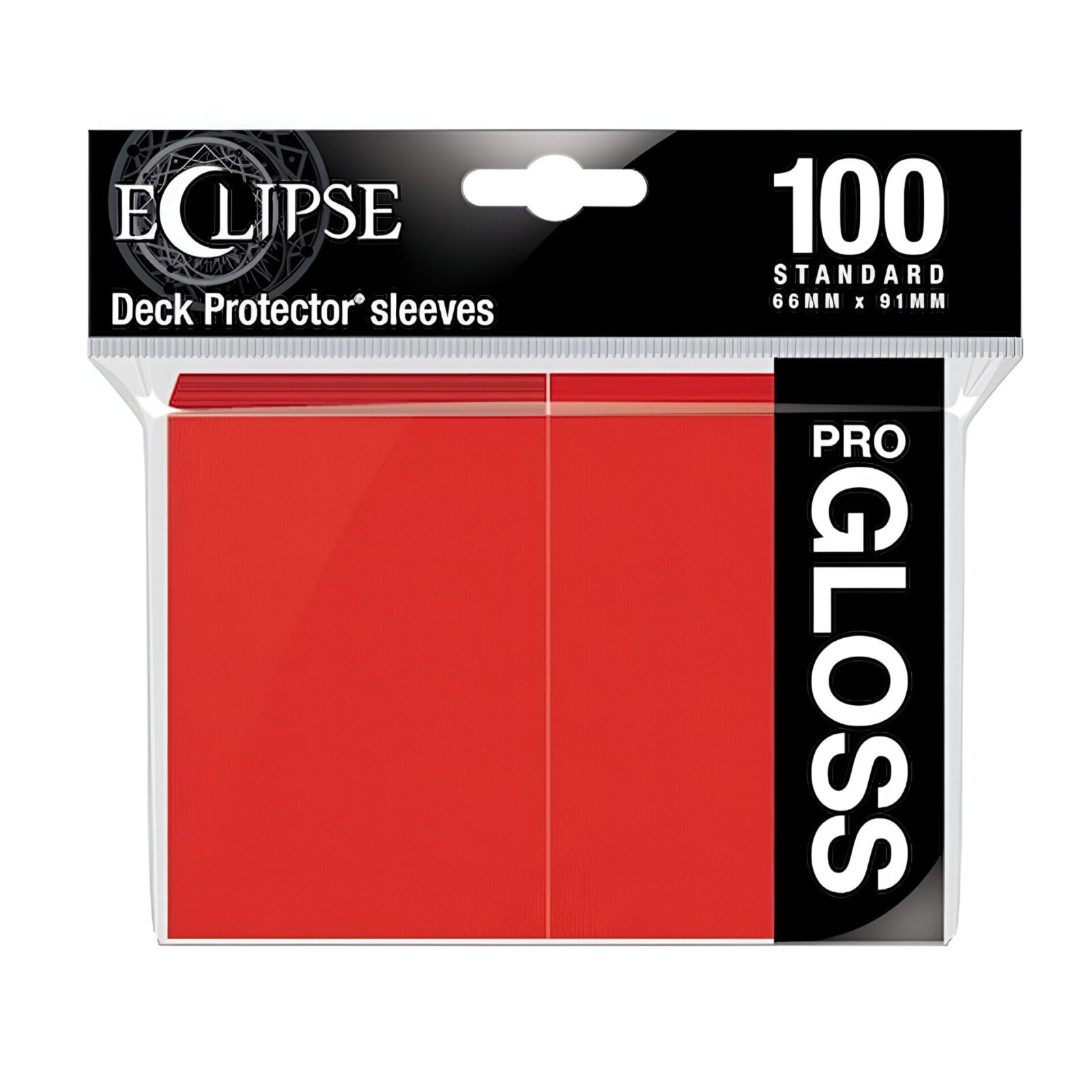 Ultra Pro – Eclipse Gloss Standard Sleeves 100 Pack – Apple Red