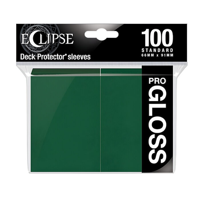 Ultra Pro – Eclipse Gloss Standard Sleeves 100 Pack – Forest Green