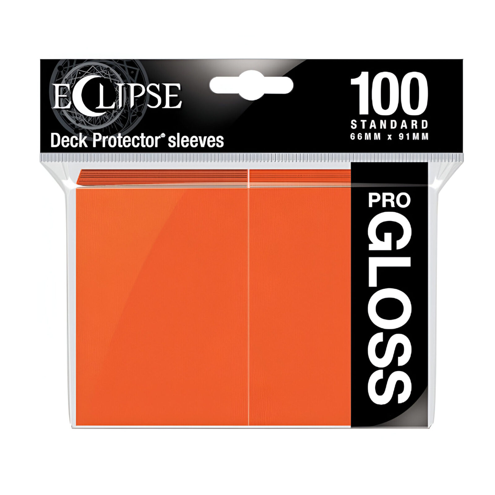 Ultra Pro – Eclipse Gloss Standard Sleeves 100 Pack – Pumpkin Orange