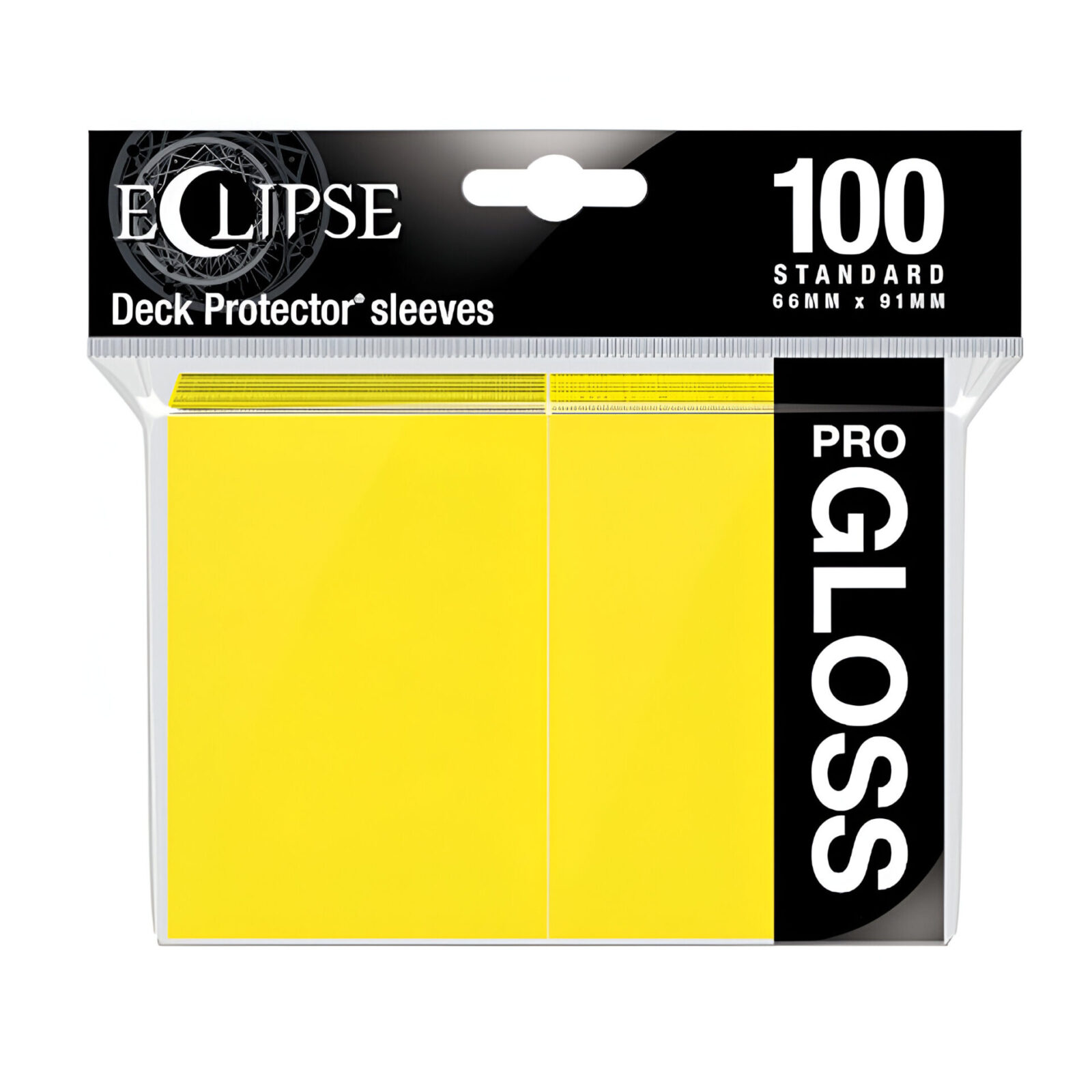 Ultra Pro – Eclipse Gloss Standard Sleeves 100 Pack – Lemon Yellow