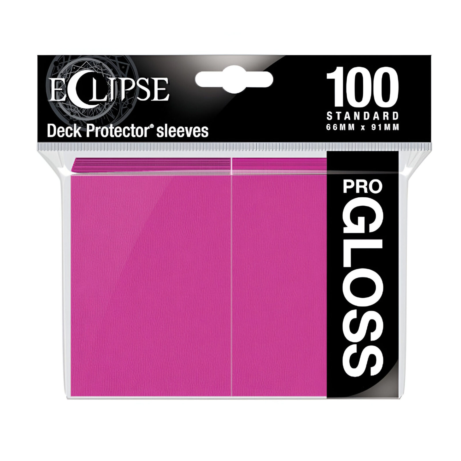 Ultra Pro – Eclipse Gloss Standard Sleeves 100 Pack – Hot Pink