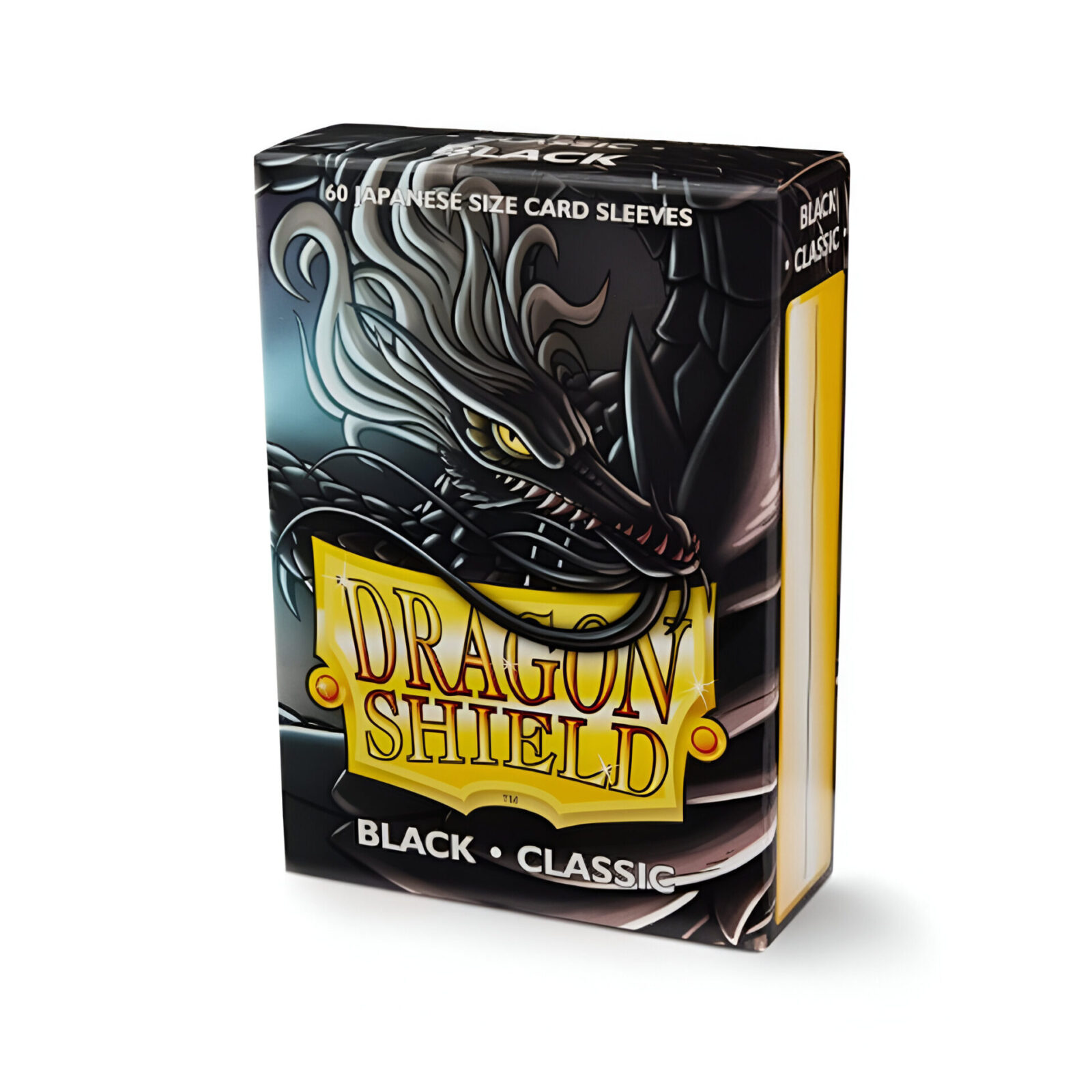 Dragon Shield – Classic Japanese Size Sleeves 60pk – Black (10 Count)