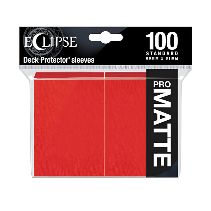 Ultra Pro – Eclipse Standard Matte Sleeves 100 Pack – Apple Red