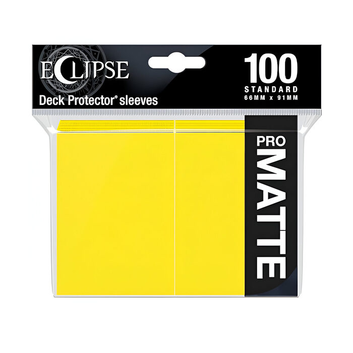 Ultra Pro – Eclipse Standard Matte Sleeves 100 Pack – Lemon Yellow