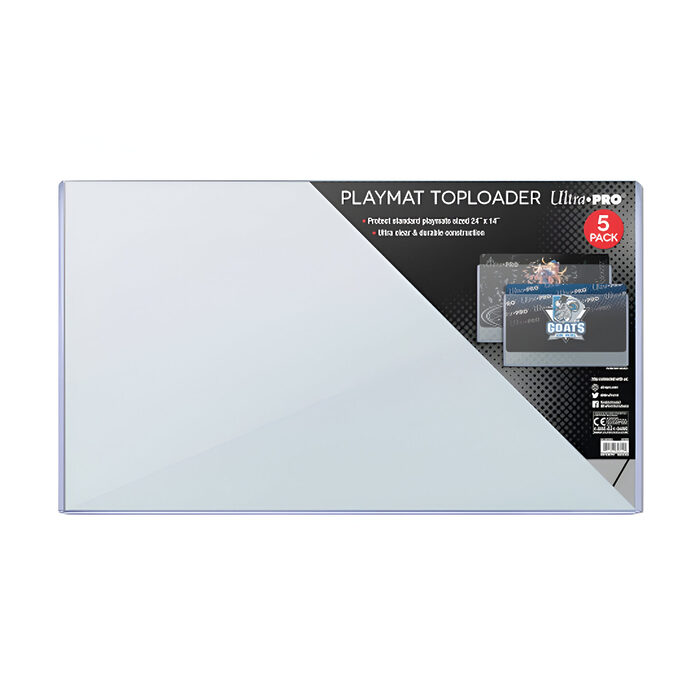 Ultra Pro – 24 Inch x 13.5 Inch Playmat Toploader 5 Pack