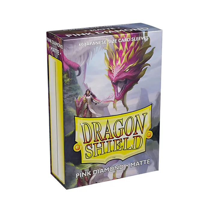 Dragon Shield – Matte Japanese Size Sleeves 60pk – Pink Diamond (10 Packs) 3