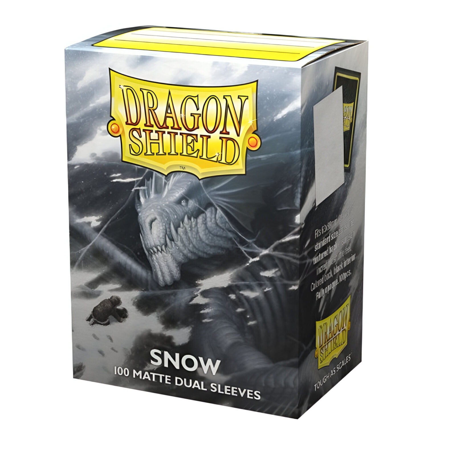 Dragon Shield – Dual Matte Standard Size Sleeves 100pk – Snow (10 Count)