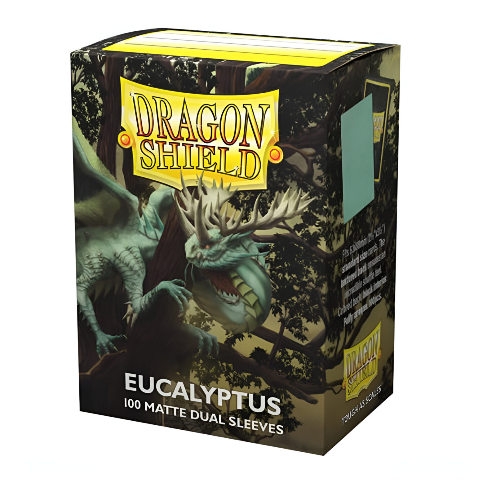 Dragon Shield – Dual Matte Standard Size Sleeves 100pk – Eucalyptus (10 Packs)