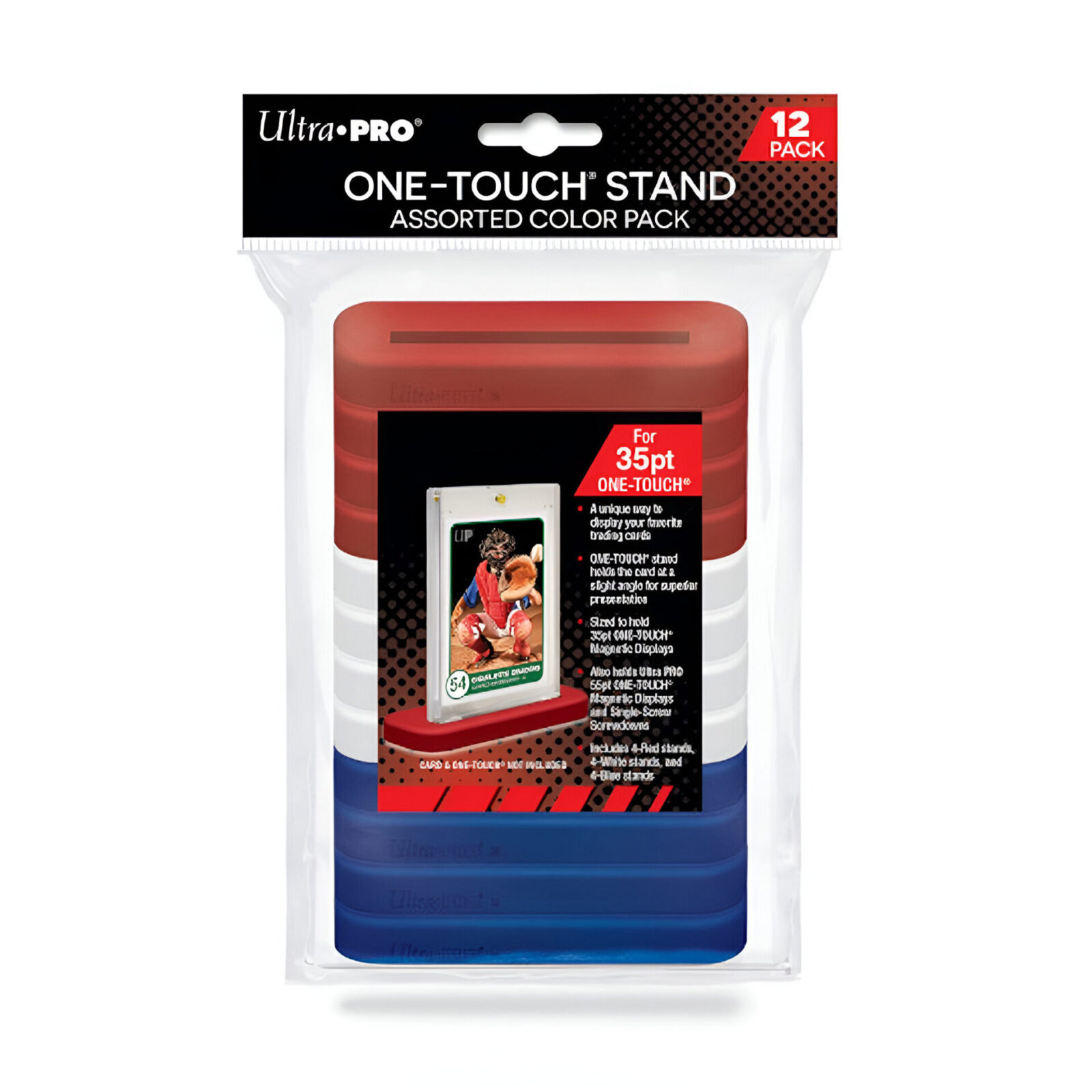 Ultra Pro – 35pt One-Touch Stand Assorted Colour 12 Pack