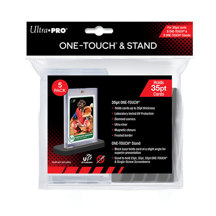 Ultra Pro – 35pt UV One-Touch & Stands – 5 Pack