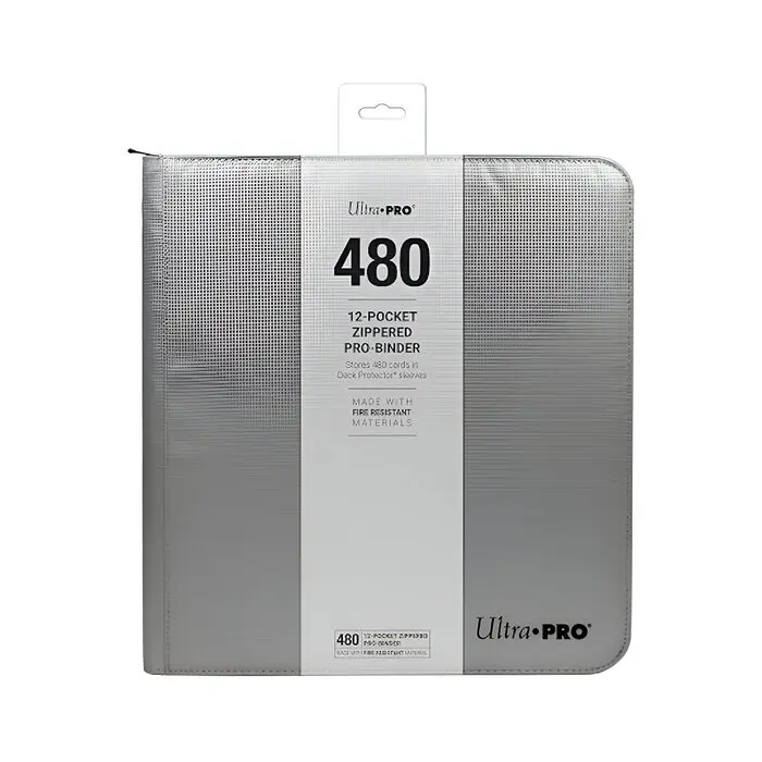 Ultra Pro – 12 pocket Zippered Pro Binder – Silver 3