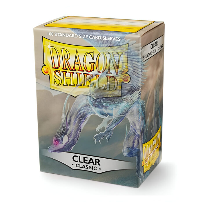 Dragon Shield – Classic Standard Size Sleeves 100pk – Clear (10 Count)