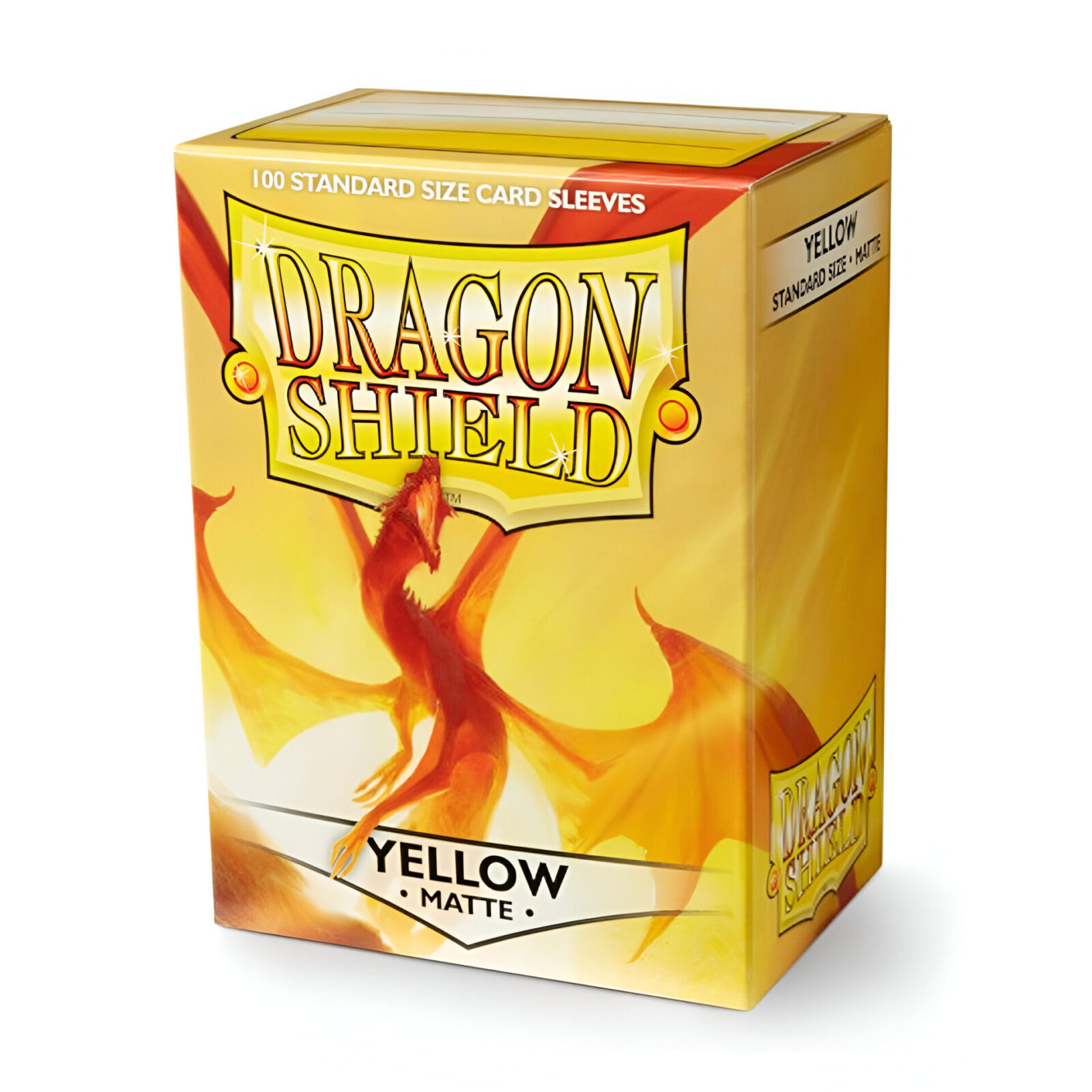 Dragon Shield – Matte Standard Size Sleeves 100pk – Yellow (10 Packs)