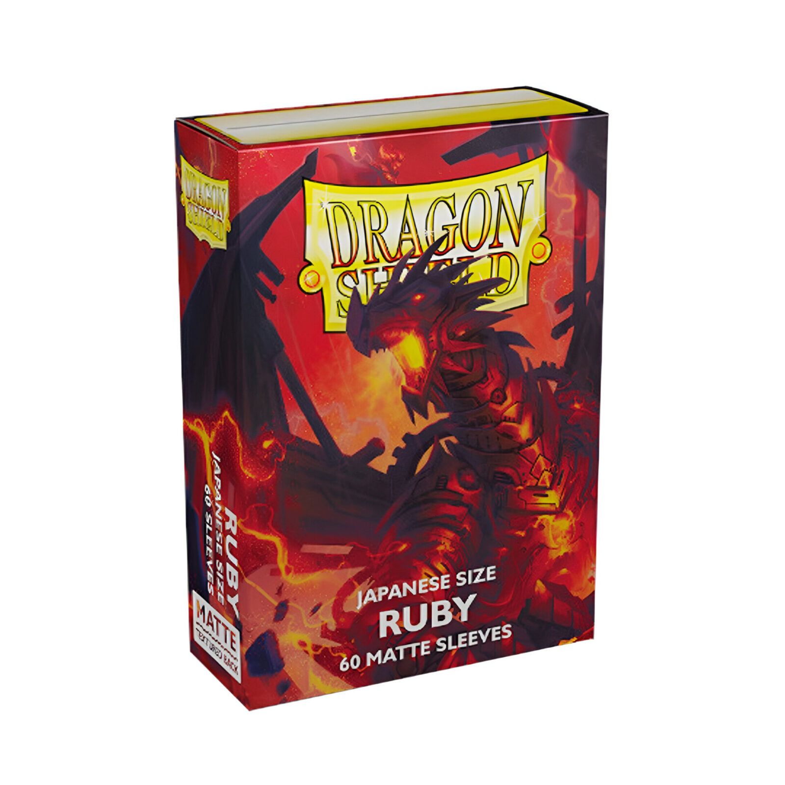 Dragon Shield – Matte Japanese Size Sleeves 60pk – Ruby (10 Packs)