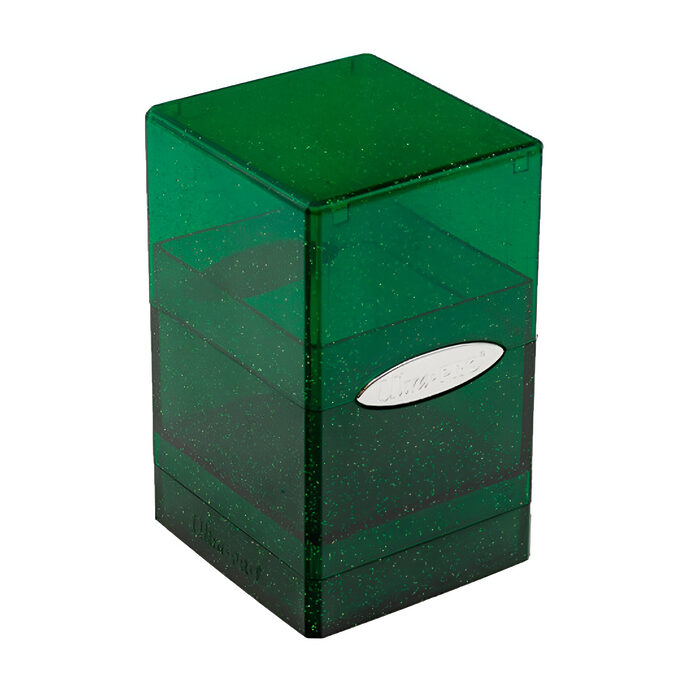 Ultra Pro – Satin Tower Deck Box – Glitter Green