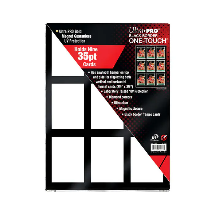 Ultra Pro – 9 Pocket Black Border UV One-Touch Magnetic Holder 3