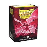 Dragon Shield – Dual Matte Standard Size Sleeves 100pk – Fury (10 Packs)