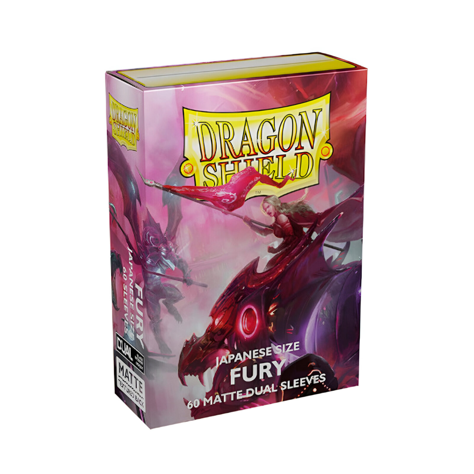 Dragon Shield – Dual Matte Japanese Size Sleeves 60pk – Fury (10 Count)