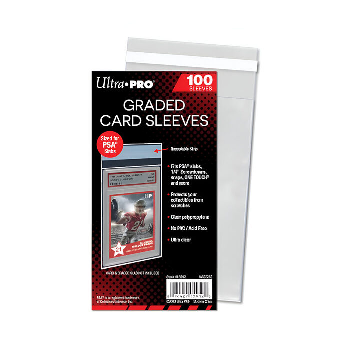 Ultra Pro – Graded Card Sleeves Resealable for PSA 100 Pack