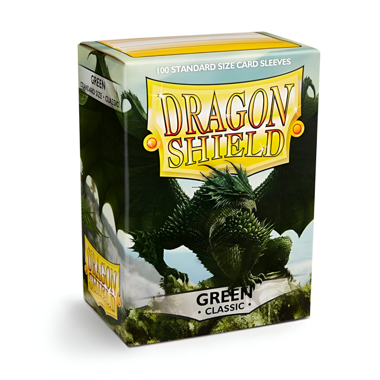 Dragon Shield – Classic Standard Size Sleeves 100pk – Green (10 Packs)