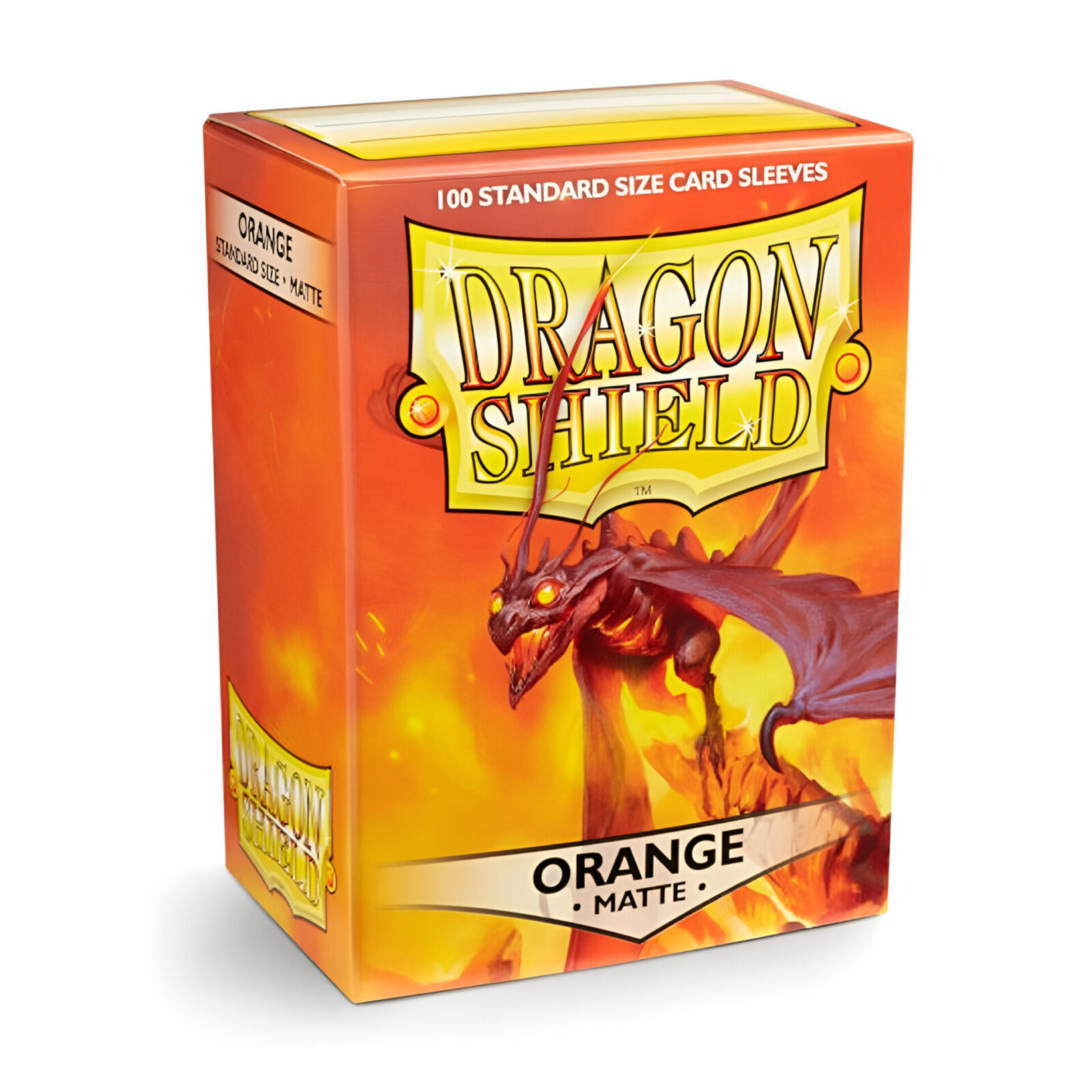 Dragon Shield – Matte Standard Size Sleeves 100pk – Orange (10 Packs)