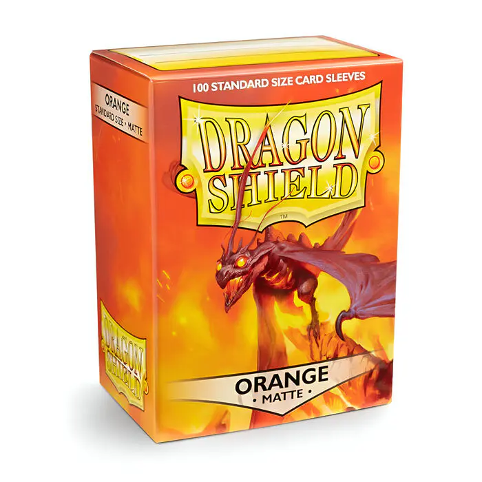 Dragon Shield – Matte Standard Size Sleeves 100pk – Orange (10 Packs) 3