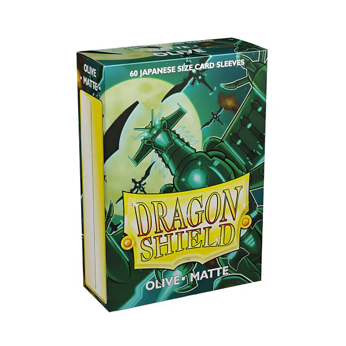 Dragon Shield – Matte Japanese Size Sleeves 60pk – Olive (10 Packs) 3