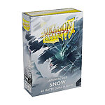 Dragon Shield – Dual Matte Japanese Size Sleeves 60pk – Snow (10 Count)