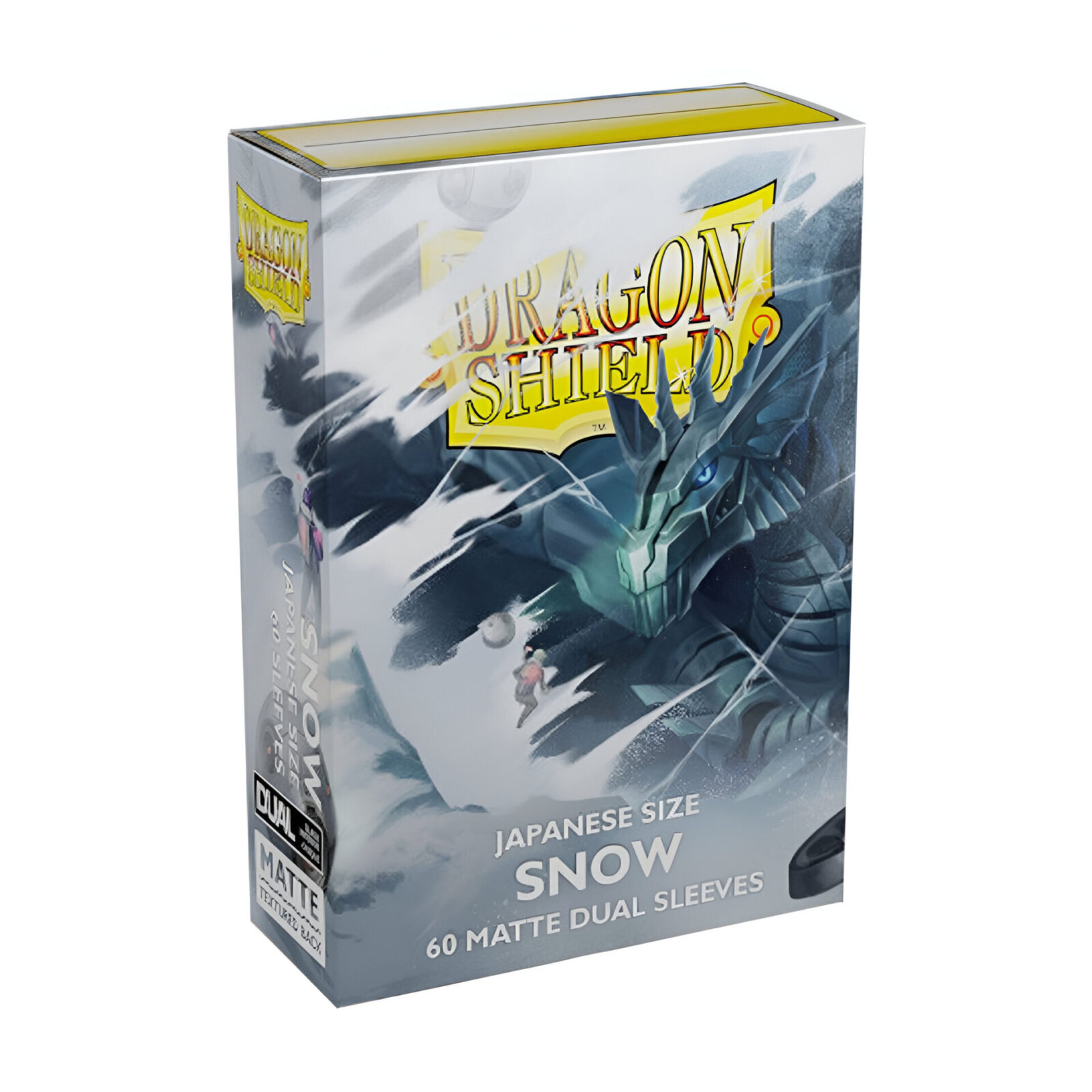 Dragon Shield – Dual Matte Japanese Size Sleeves 60pk – Snow (10 Packs)