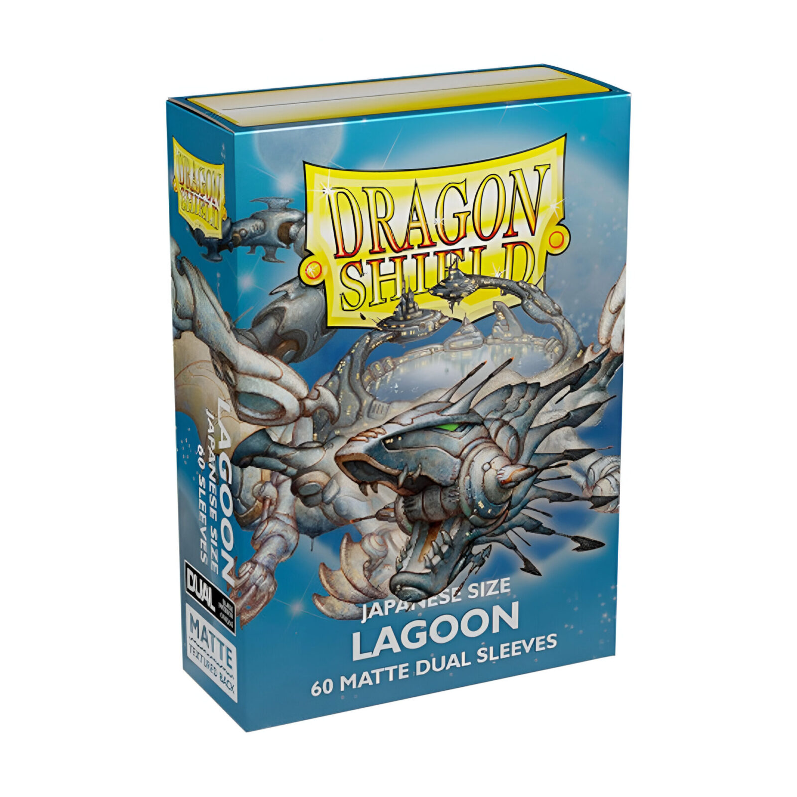 Dragon Shield – Dual Matte Japanese Size Sleeves 60pk – Lagoon (10 Packs)