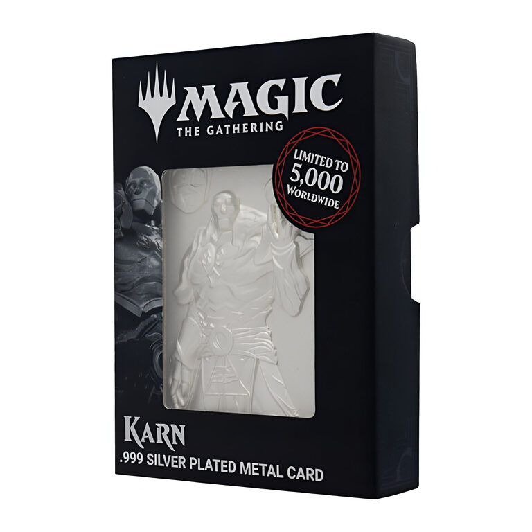 Magic: The Gathering – Limited Edition .999 Silver Plated Metal Collectible Karn