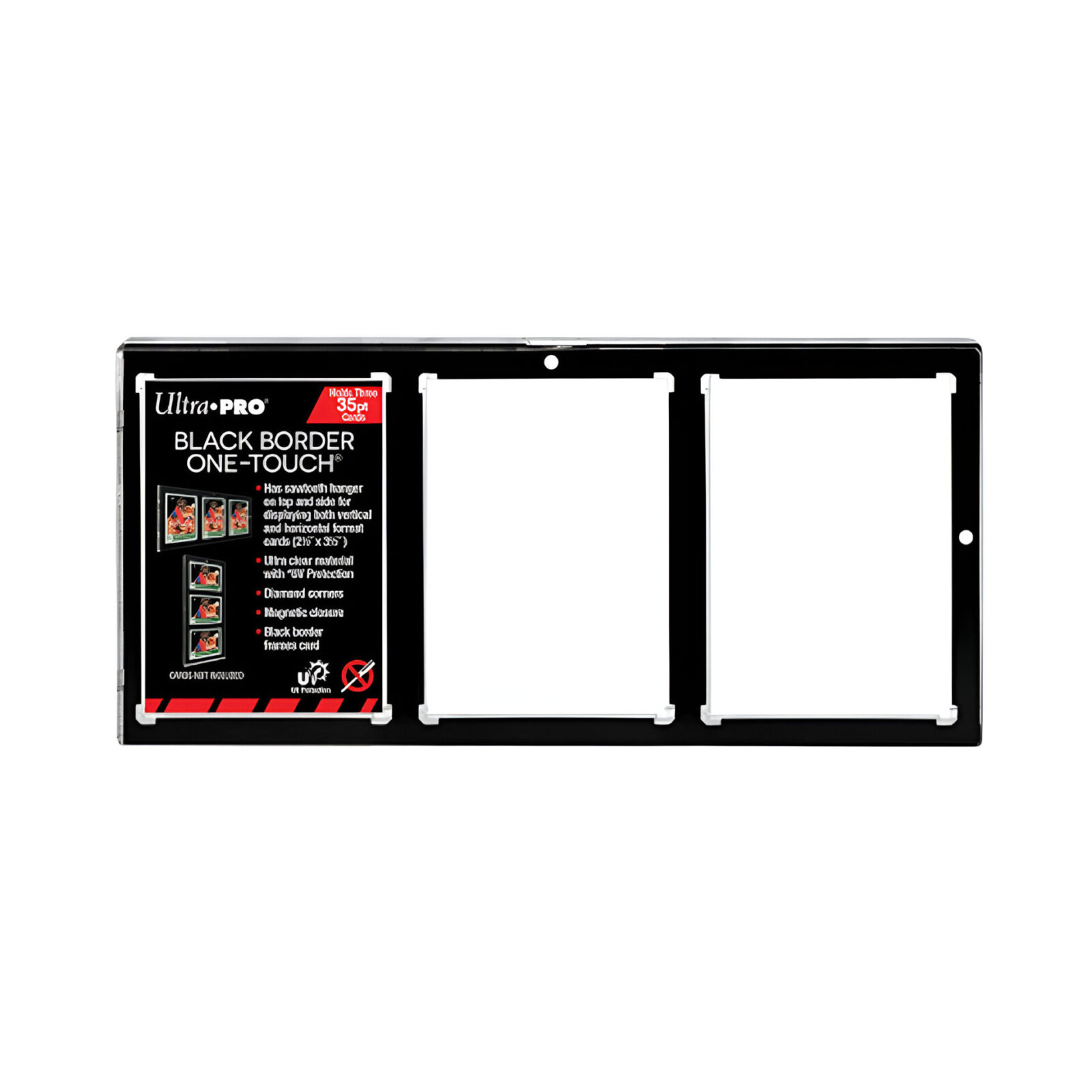 Ultra Pro – 35pt 3-Card Black Border UV ONE-TOUCH Magnetic Holder