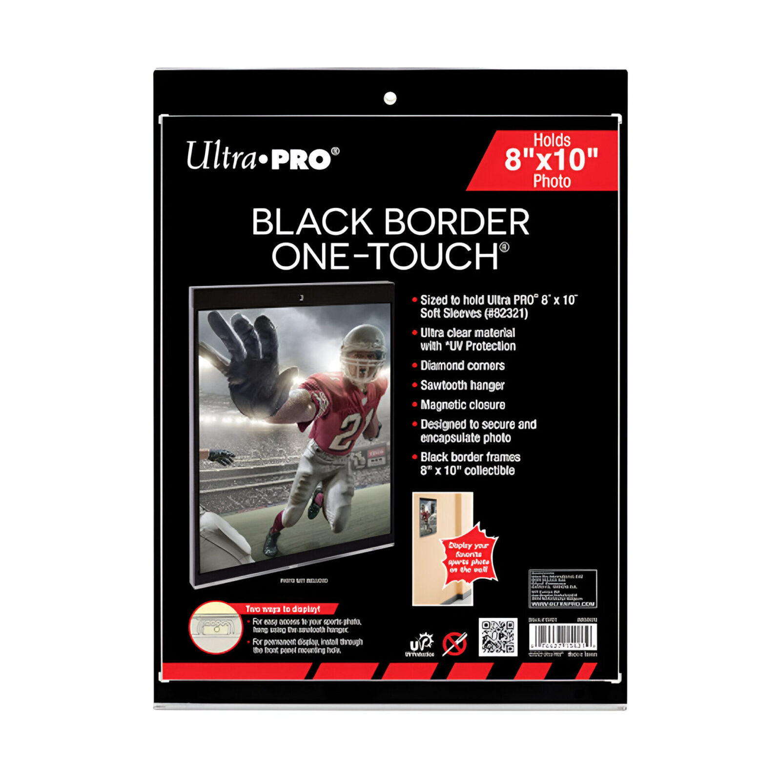 Ultra Pro – 8 x 10 Inch Black Border UV ONE-TOUCH Magnetic Holder