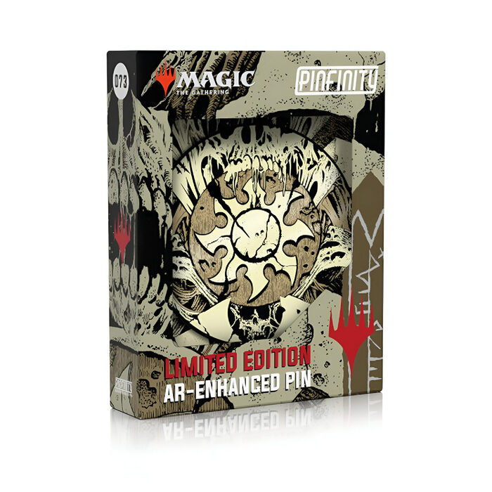 Magic: The Gathering – Pinfinity AR Pin – Phyrexia Mana Symbol Pin- Infect Plains