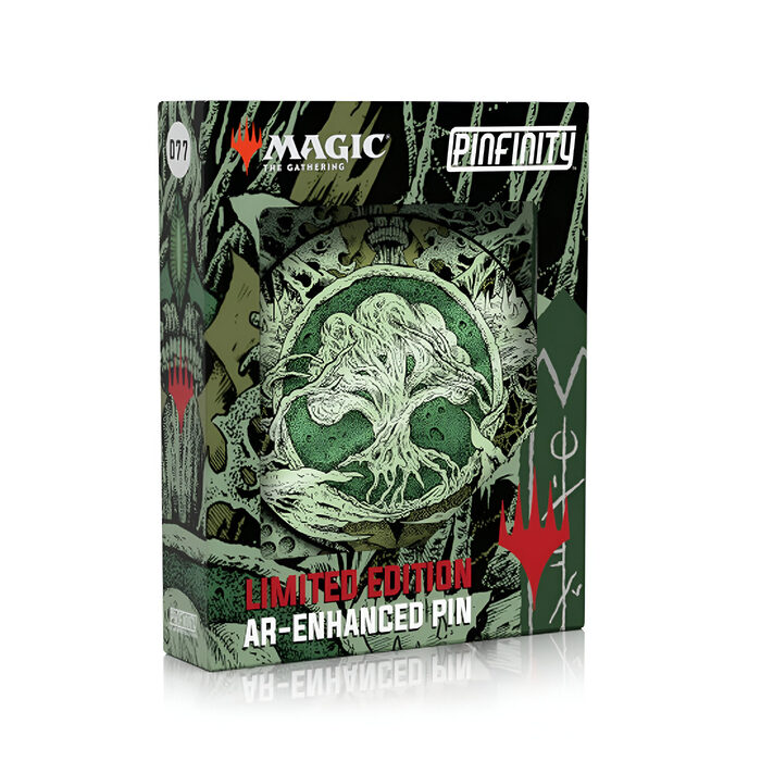 Magic: The Gathering – Pinfinity AR Pin – Phyrexia Mana Symbol Pin- Infect Forest