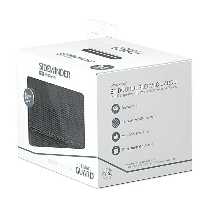 Ultimate Guard – Sidewinder 80+ XenoSkin – Monocolor Grey 3