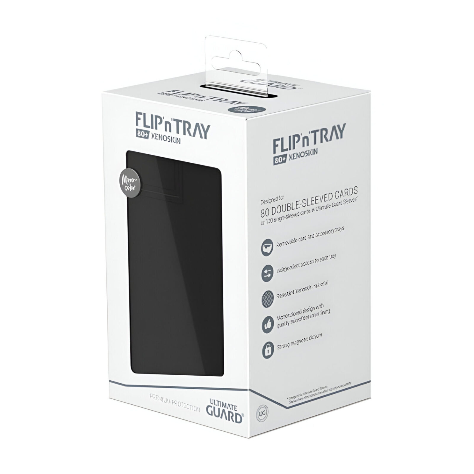 Ultimate Guard – Flip n Tray 80+ Xenoskin – Monocolor Black