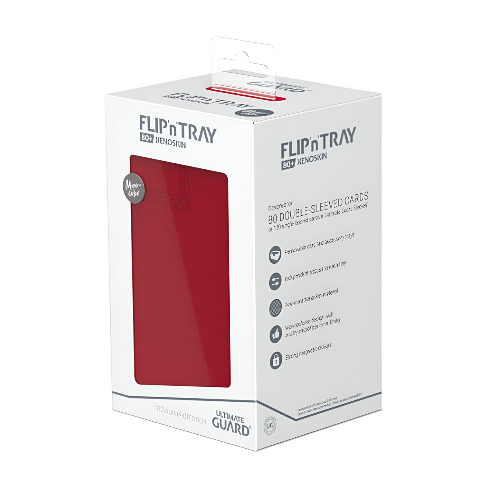 Ultimate Guard – Flip n Tray 80+ Xenoskin – Monocolor Red