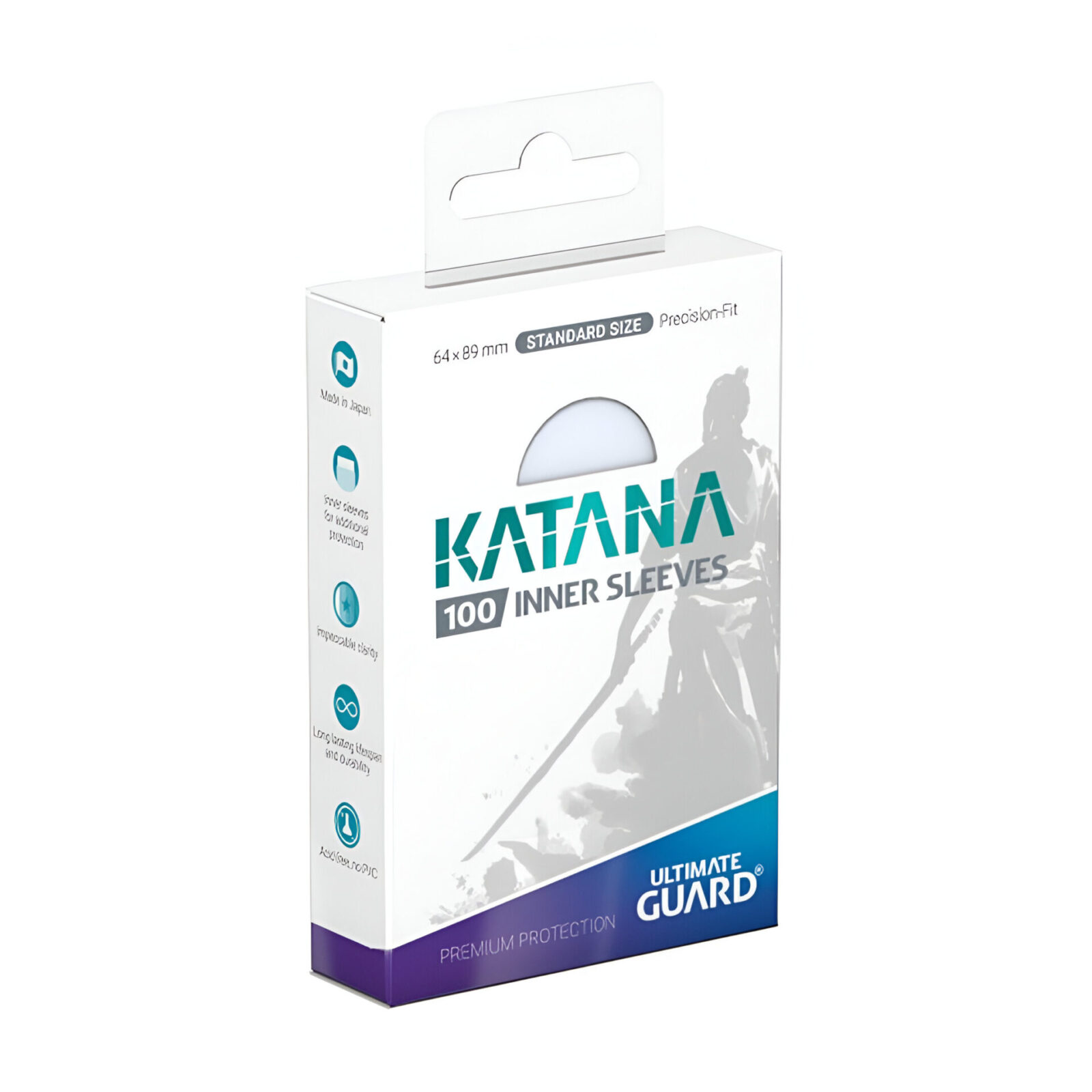 Ultimate Guard – Katana Precise-Fit Sleeves Standard Size – Transparent 100 Packs