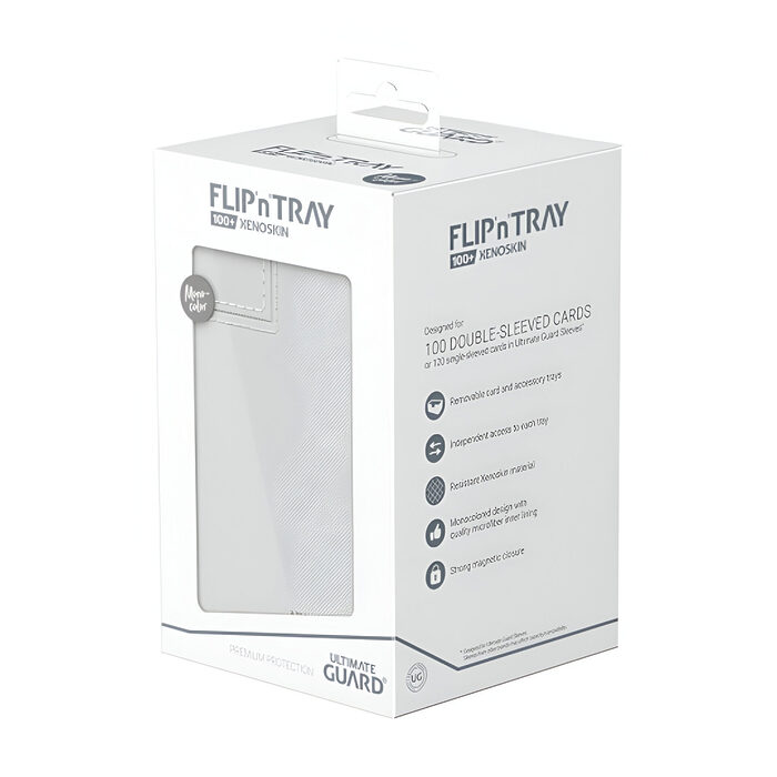 Ultimate Guard – Flip n Tray 100+ XenoSkin – Monocolor White