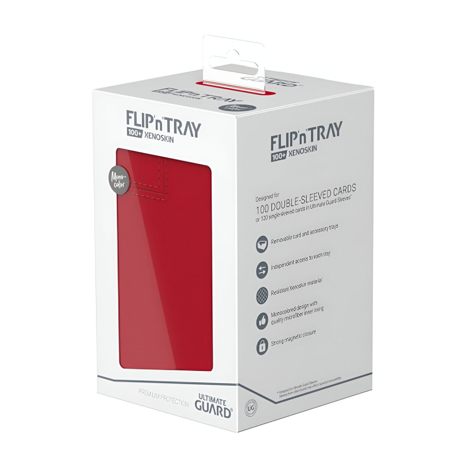 Ultimate Guard – Flip n Tray 100+ XenoSkin – Monocolor Red