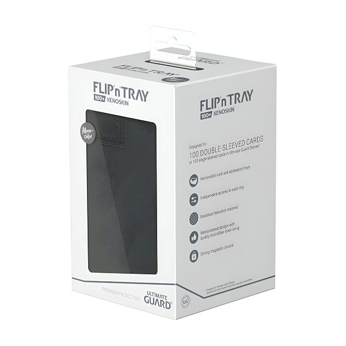 Ultimate Guard – Flip n Tray 100+ XenoSkin – Monocolor Grey