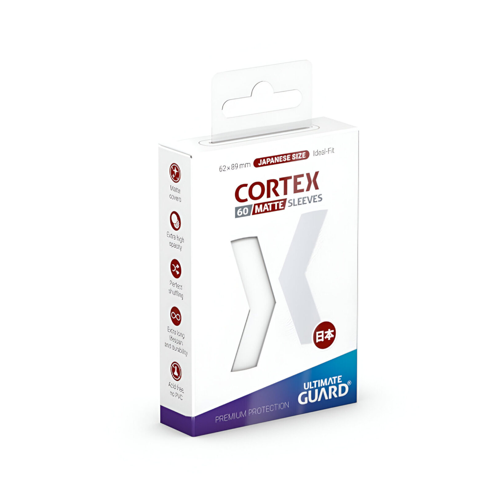 Ultimate Guard – Cortex Sleeves Japanese Size – Matte White 60 Packs