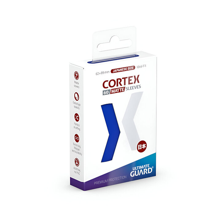 Ultimate Guard – Cortex Sleeves Japanese Size – Matte Blue 60 Packs