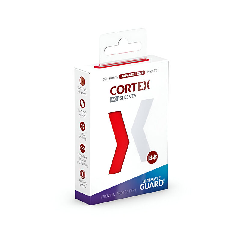 Ultimate Guard – Cortex Sleeves Japanese Size – Red 60 Packs