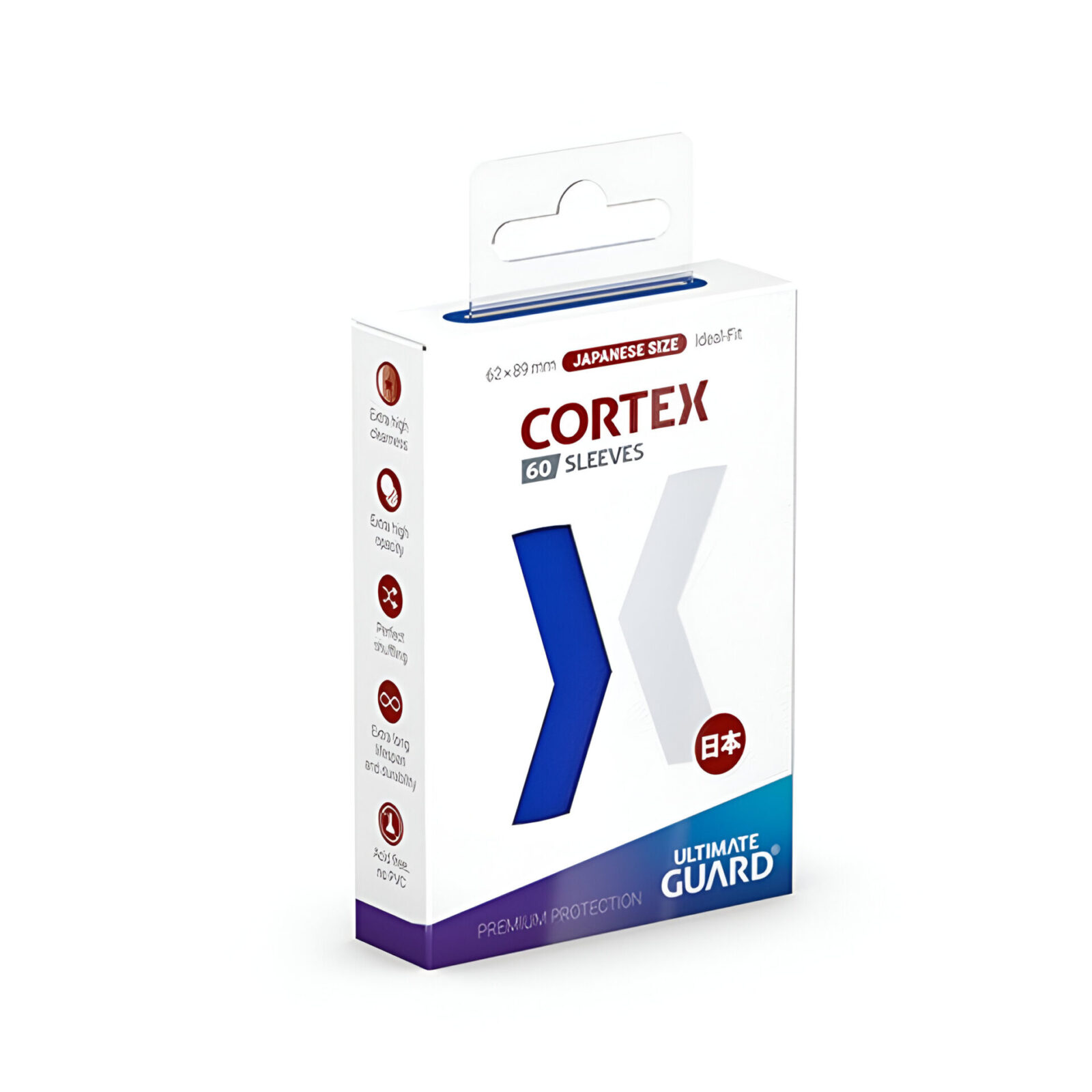 Ultimate Guard – Cortex Sleeves Japanese Size – Blue 60 Packs