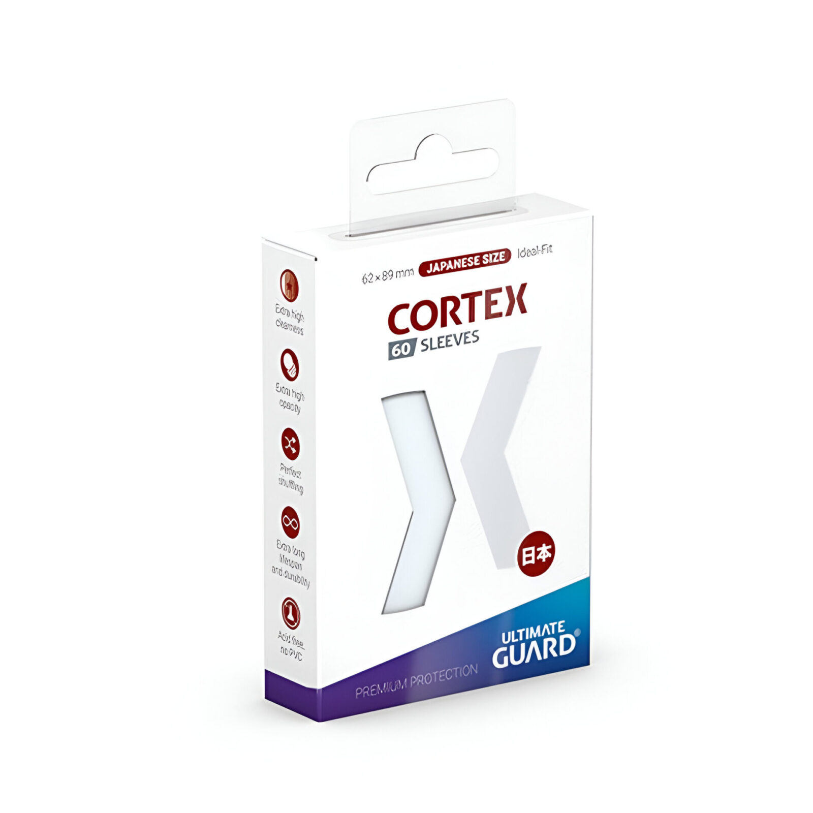 Ultimate Guard – Cortex Sleeves Japanese Size – Transparent 60 Packs