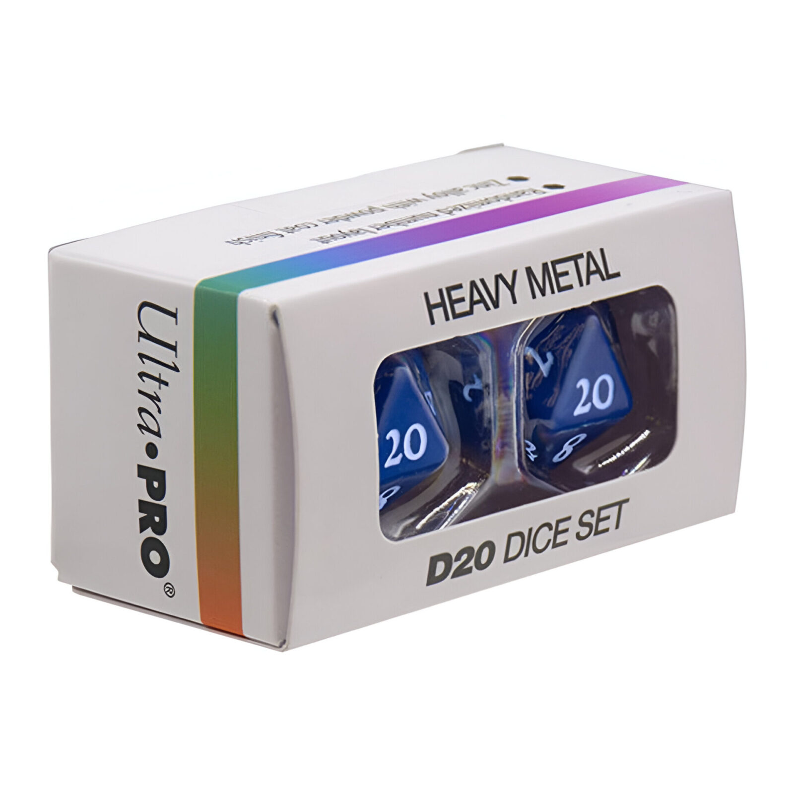 Ultra Pro – Vivid Heavy Metal D20 Dice Set 2 Pack – Blue